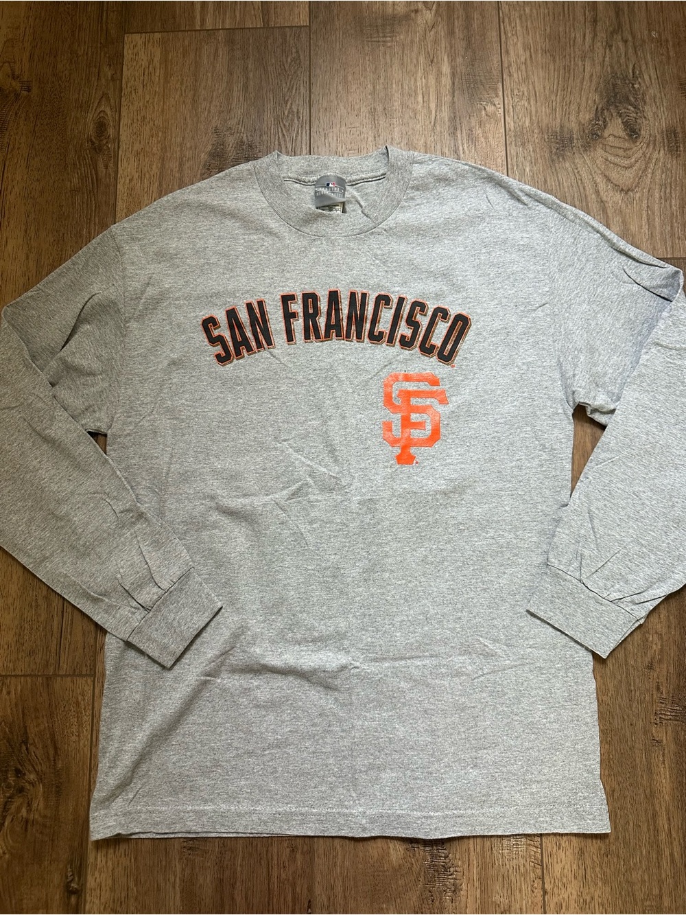 Vintage Men’s Lincecum Tee, Long Sleeves, Gray, San Francisco Giants Baseball, L